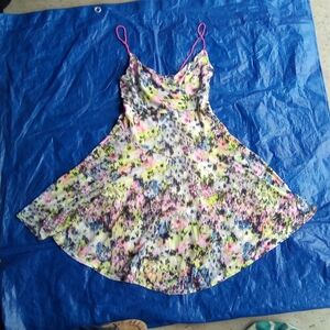 Ecote Dress with Pink Straps